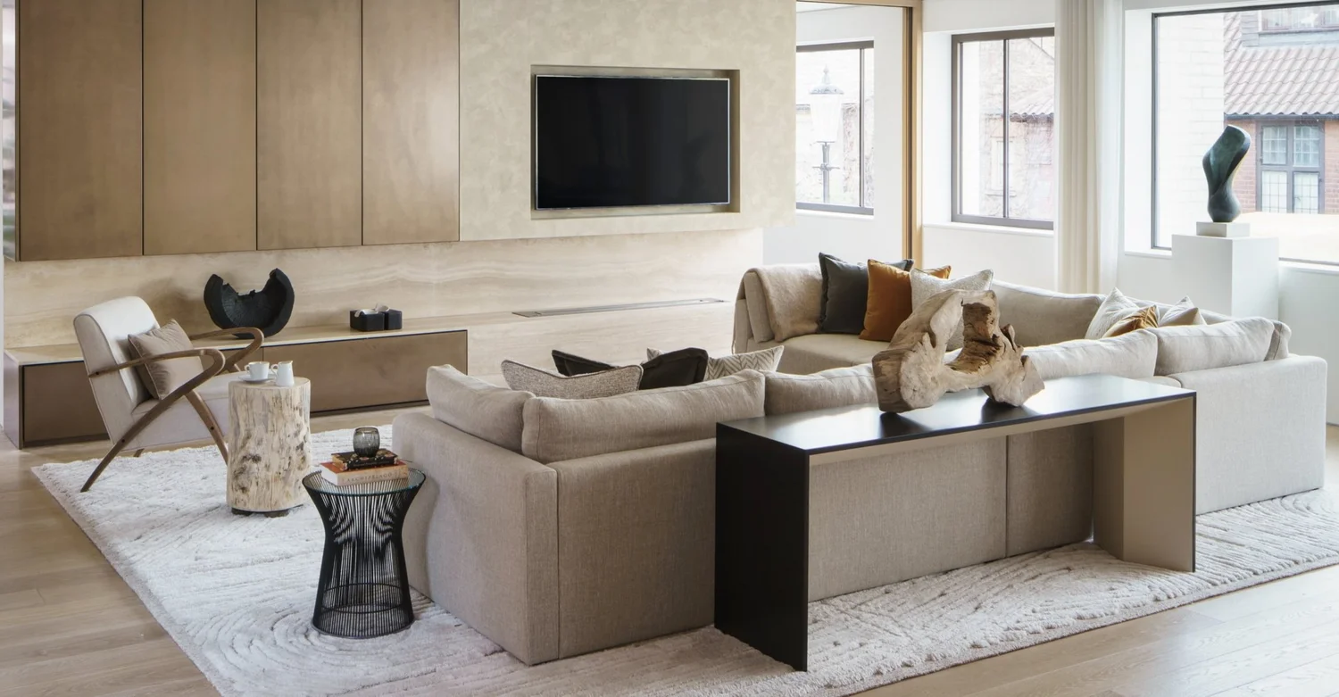 Kensington development apartment I — living room by Matthews Rea