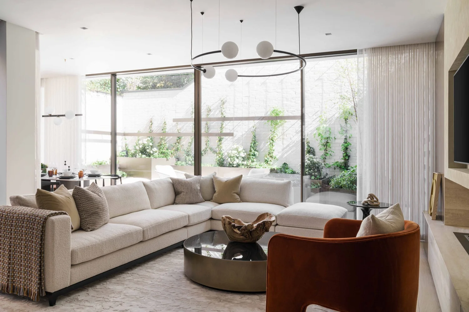 Kensington development apartment II — living space by Matthews Rea