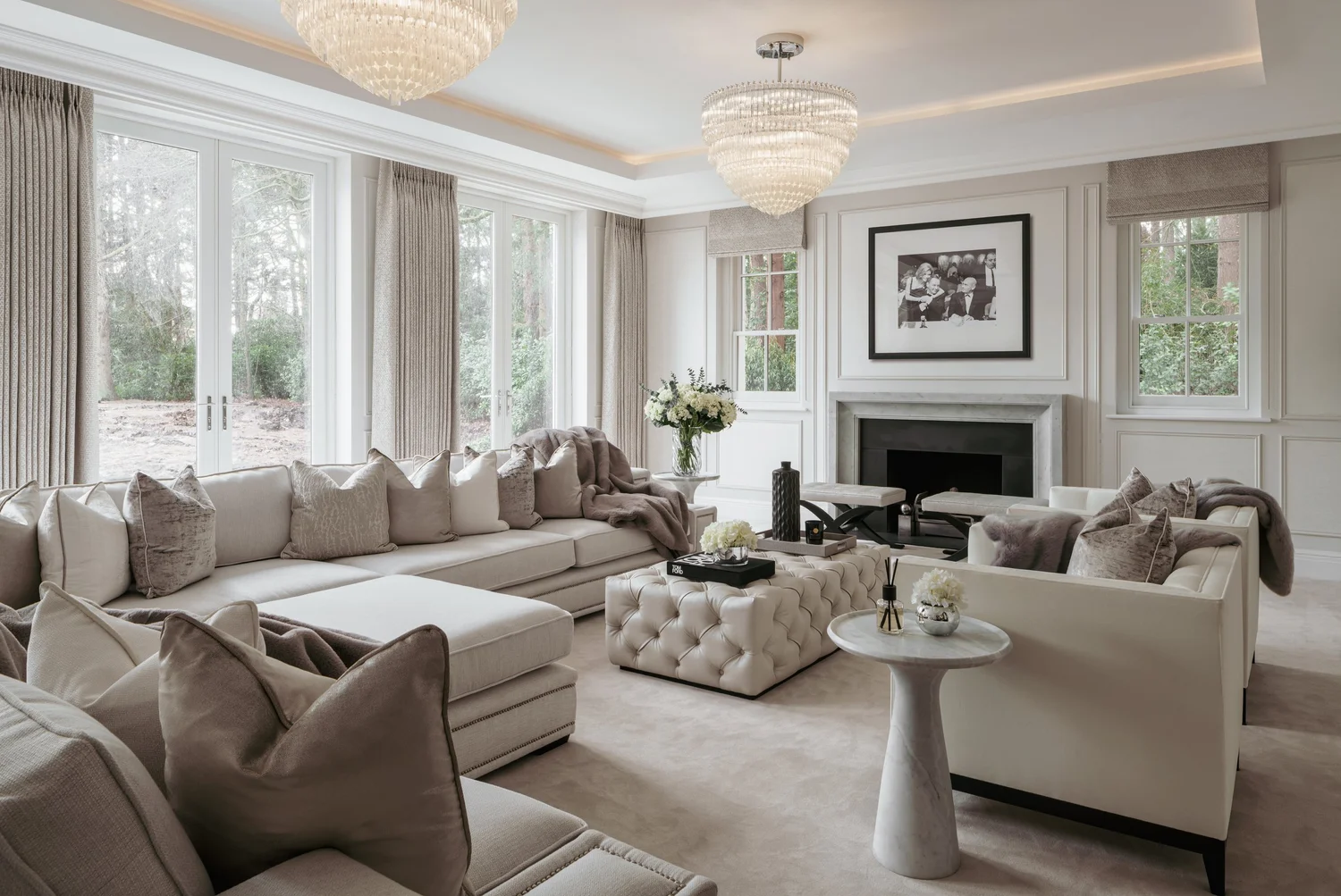 Luxurious mansion house, Virginia Water Surrey — interior by Matthews Rea